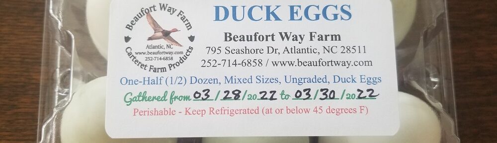 Packaged Duck Eggs